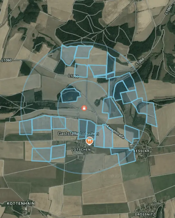 Illustration of PVcase site selection